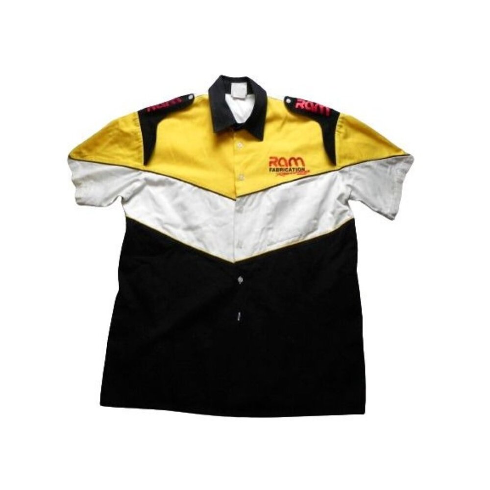 Vintage Speed Zone Race Gear‎ Shirt Adult Medium Ram Racing PIT CREW Y2K Mens